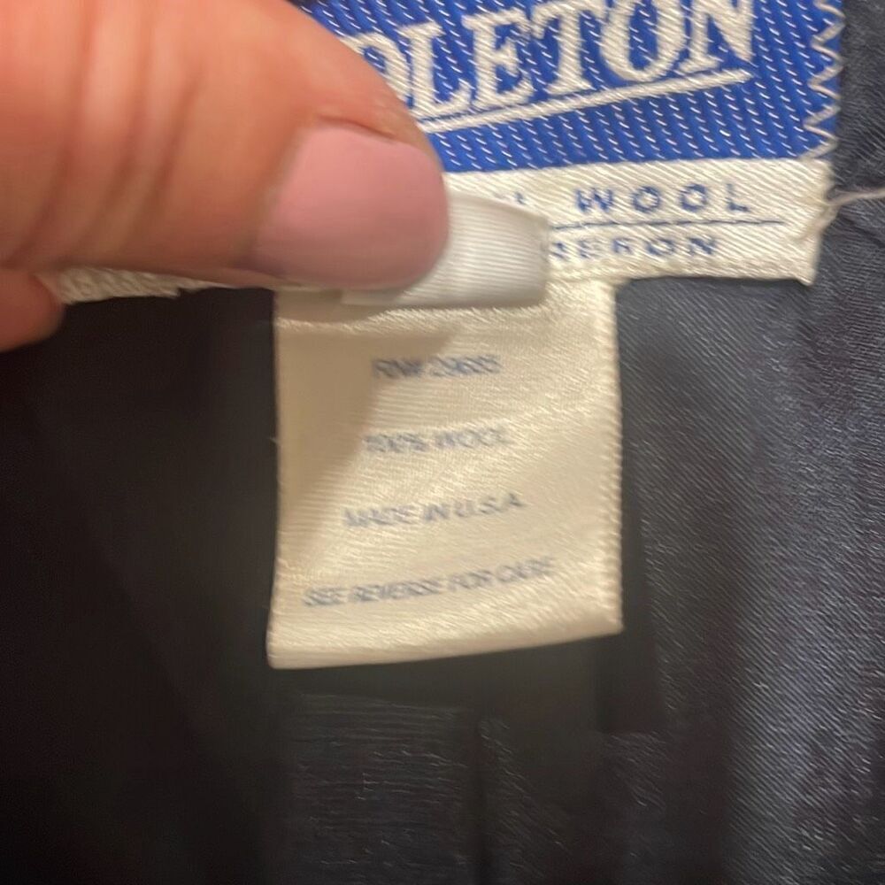 Pendleton Vintage 100% Virgin Wool Navy Blazer 18 - image 6